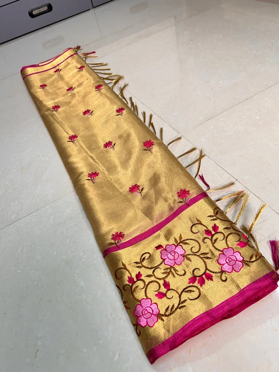 BANARASI SEMI KANCHIPURAM ZARI TISSUES VISKAT SAREES